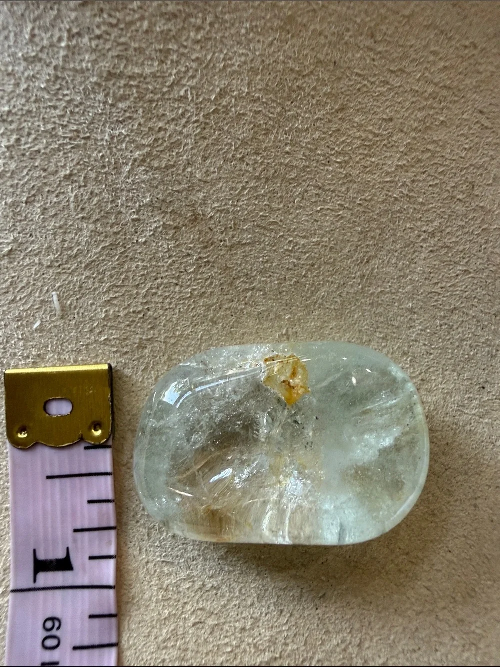 Clear Topaz Palm Stone!